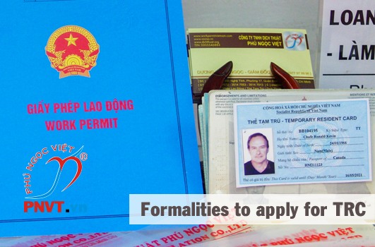Formalities to apply for a first temporary residence card
