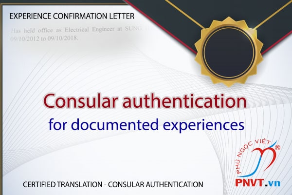 Consular authentication for documented experiences