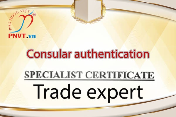 Consular authentication of certified work field/ trade expert